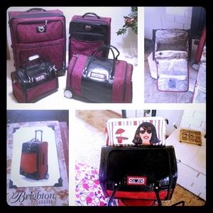 Vintage Brighton 4 piece like new rolling luggage
